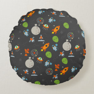 Coussins Ronds Motif de l'espace