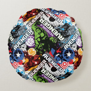 Coussins Ronds Motif de personnage d'Avengers
