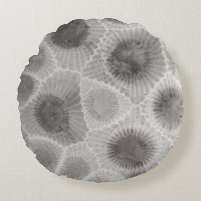 Coussins Ronds Motif de pierre de Petoskey HautNord (Devant)