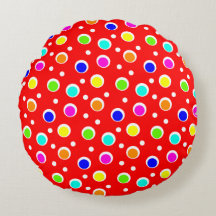 Motif de points de couleur vive