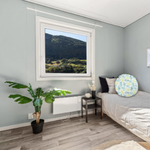 Coussins Ronds Motif feuille jaune