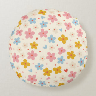 Coussins Ronds Motif floral