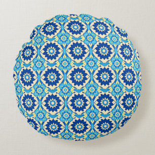 Coussins Ronds Motif floral chic boho dynamique