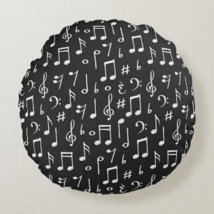 Coussins Ronds Motif musical