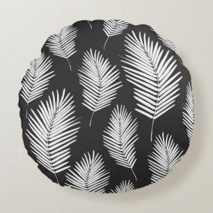 Coussins Ronds Motif Palm Leafs