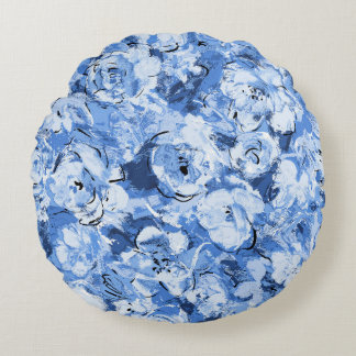 Coussins Ronds Motif sans couture avec fleurs