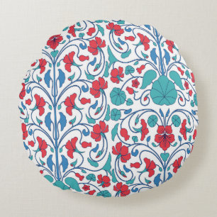 Coussins Ronds Motif vintage arabe floral sans couture.