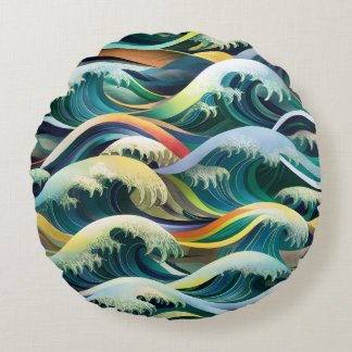 Coussins Ronds Motifs inspirés par la mer