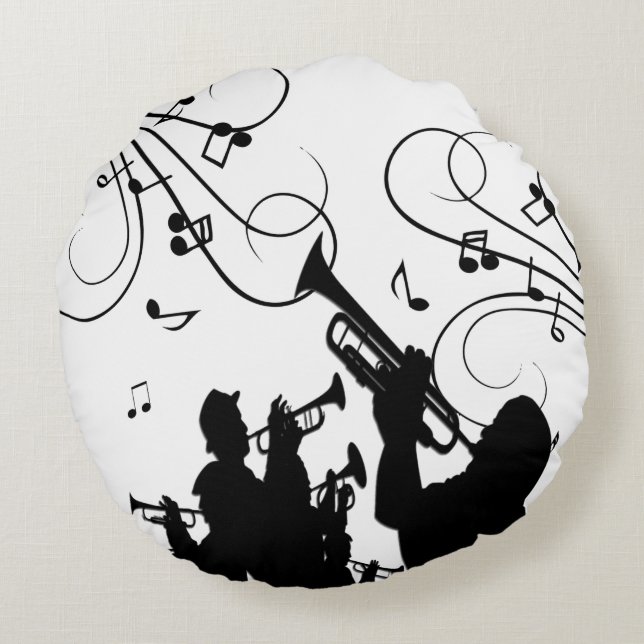 Coussins Ronds Musique de la section Trumpet (Dos)
