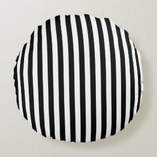 Coussins Ronds Mydeas Blancs noirs et blancs minces