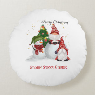 Coussins Ronds Nains de neige Nains de Noël Nain doux Nain
