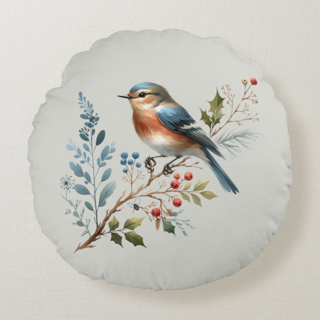 Coussins Ronds Nestled Nature (Devant)