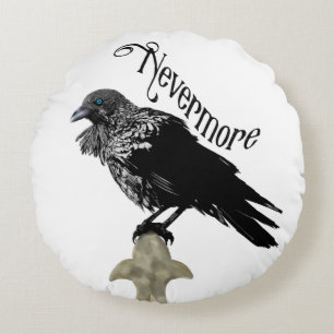 Coussins Ronds Nevermore Raven