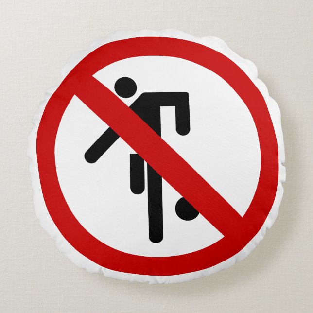 Coussins Ronds NO Ball Games ⚠ Thai Park ⚠ (Devant)