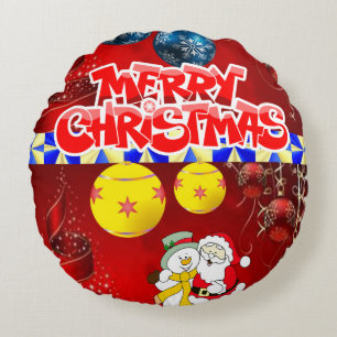 Coussins Ronds Noël Coussin, Joyeux Noël