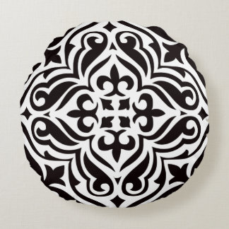 Coussins Ronds Noir et blanc