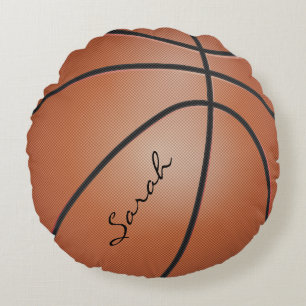 Coussins Ronds Nom du sport   do-it-yourself de basket-ball