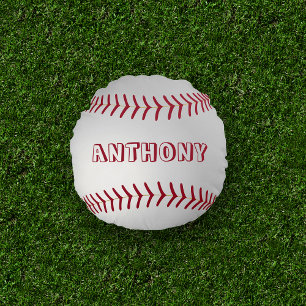Coussins Ronds Nom Personnalisé Autonome De Baseball De Base-Bass