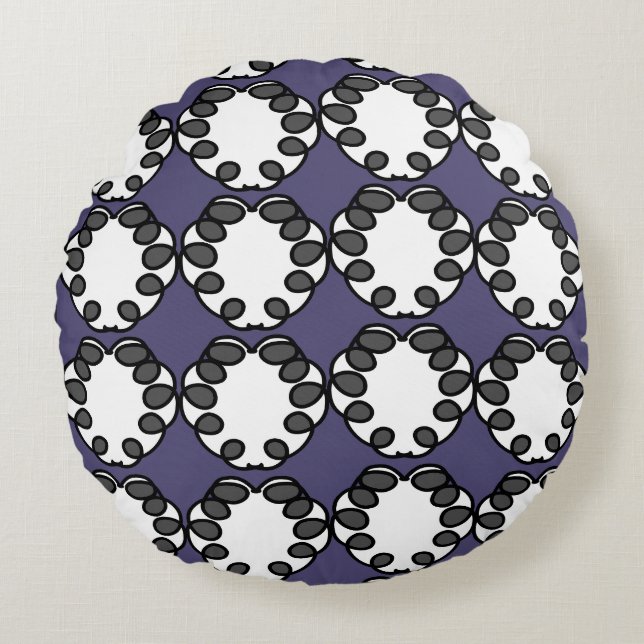 Coussins Ronds Nouvelle conception de motif de mandala (Devant)