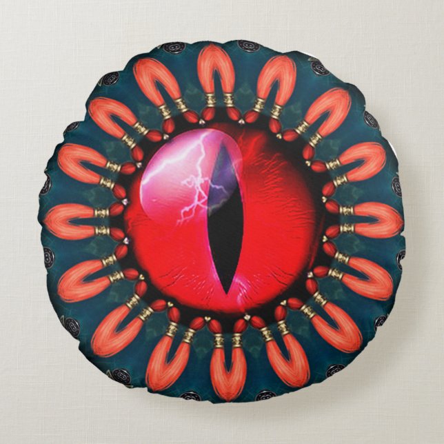 Coussins Ronds Oeil de dragon (Devant)