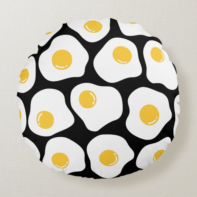 Coussins Ronds Oeufs Écrasés : Vintages. (Devant)