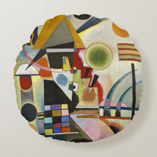 Coussins Ronds Oeuvre Abstraite de Kandinsky
