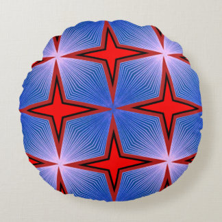 Coussins Ronds Oreiller à lancer rond 3D design numérique coloré