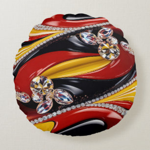 Coussins Ronds Oreiller à lancer rond aux couleurs belges