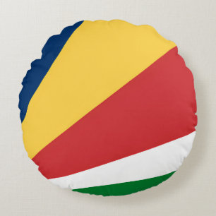 Coussins Ronds Oreiller à lancer rond aux couleurs seychelloises