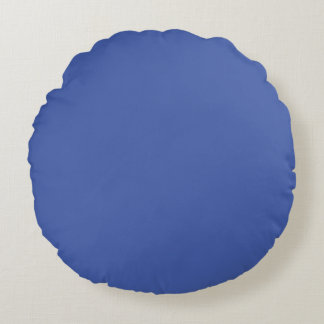 Coussins Ronds Oreiller à lancer rond bleu (16 po)