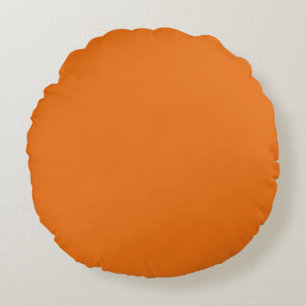 Coussins Ronds Oreiller à lancer rond orange (16 po)