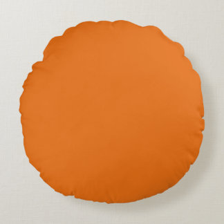 Coussins Ronds Oreiller à lancer rond orange (16 po)