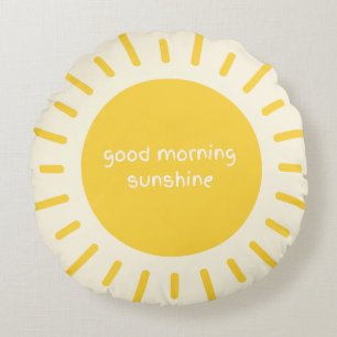 Coussins Ronds oreiller bonne matinée nursery sunshine