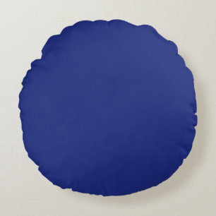 Coussins Ronds Oreiller de jeté à accentuation bleu foncé classiq
