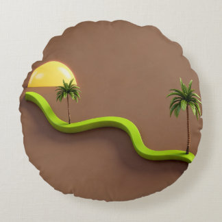 Coussins Ronds Oreiller décoratif moderne tropical