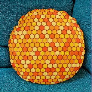 Coussins Ronds Oreiller doux à l'abeille