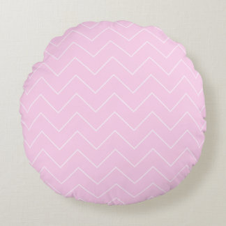 Coussins Ronds Oreiller jeté bébé fille pois rose - Rond