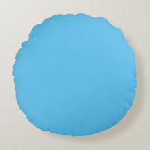 Oreiller jeté rond Baby Blue (40 cm)