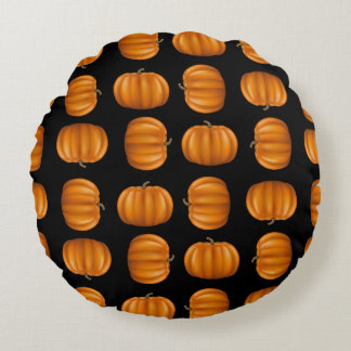 Coussins Ronds Oreiller jeté rond citrouilles (40 cm)