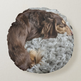 Coussins Ronds Oreiller personnalisé pour amateur de chiens - Uti