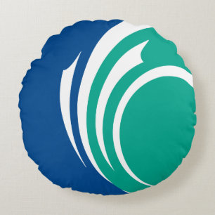 Coussins Ronds Oreiller rond avec drapeau d'Ottawa