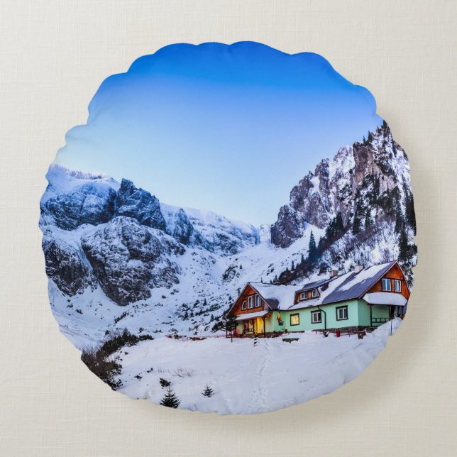 Coussins Ronds Oreiller rond brossé sur mesure Malaiesti (Devant)