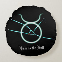 Oreiller rond de la constellation du zodiaque Taur
