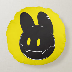 Coussins Ronds Oreiller rond dessin animé lapin ombre cool