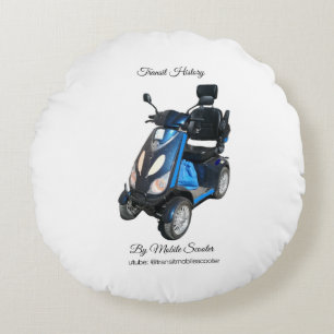 Coussins Ronds Oreiller Rond en Polyester Brossé