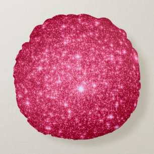 Coussins Ronds Oreiller rond étoiles rose chaud