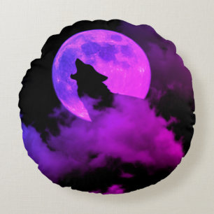 Coussins Ronds oreiller rond loup