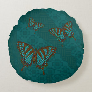 Coussins Ronds Oreiller rond Papillon indigène