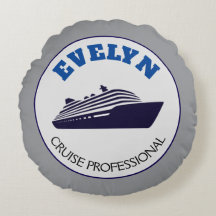 Oreiller rond professionnel de croisière Cadeau de