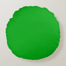Oreiller rond vert jeté (16")